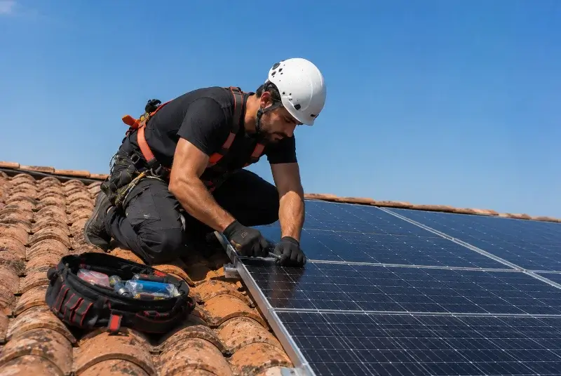 Maintenance et monitoring de panneaux solaires à Thourie