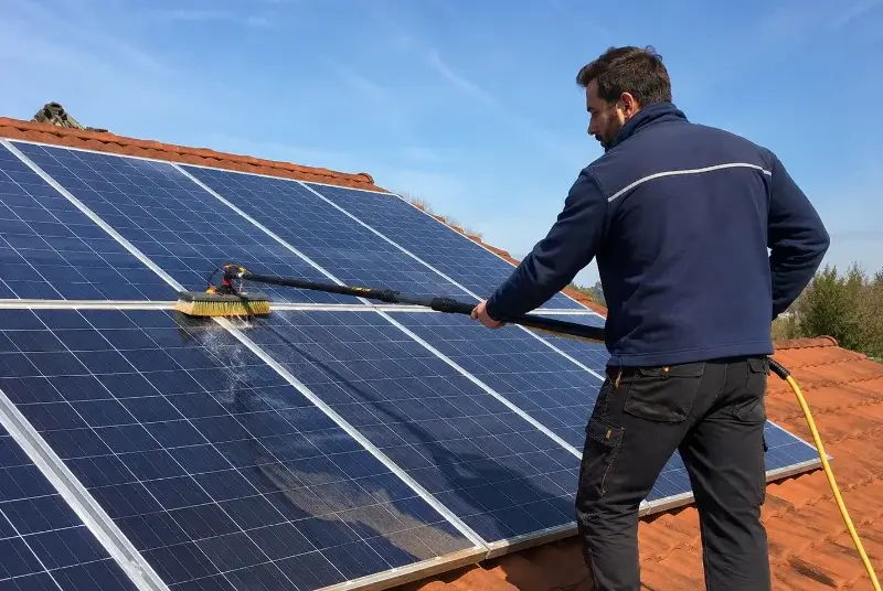 Nettoyage et entretien de panneaux solaires à Thourie